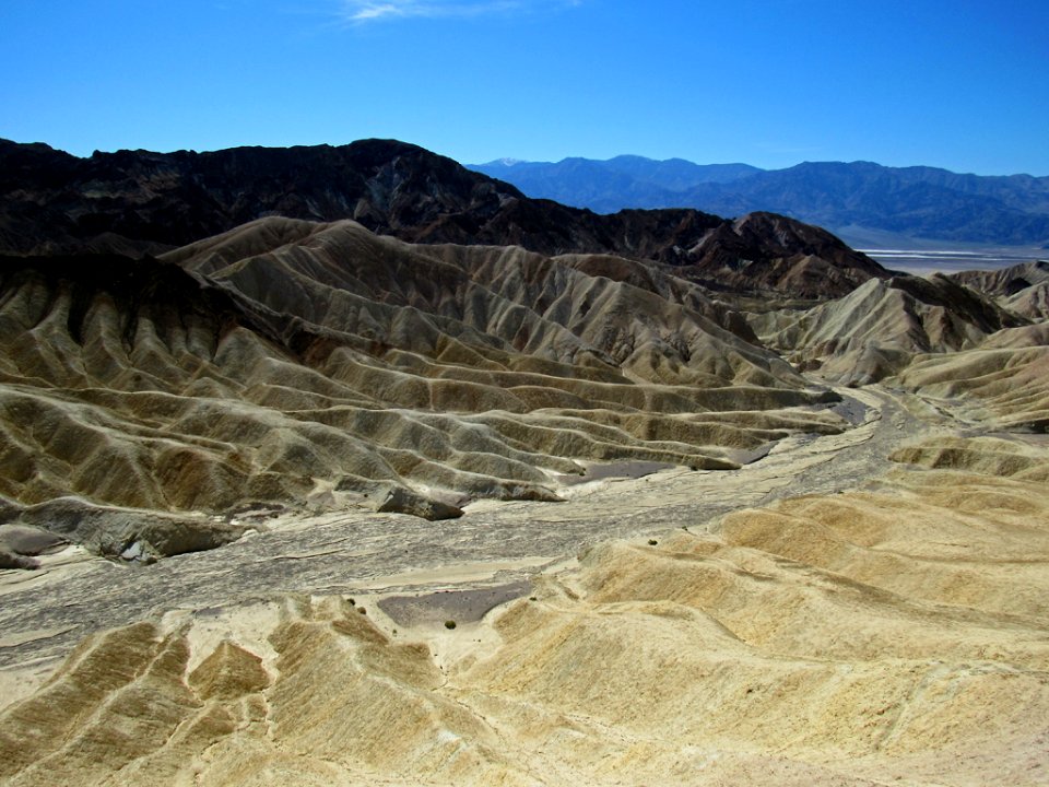 Zabriskie Point Trail at Death Valley NP in CA