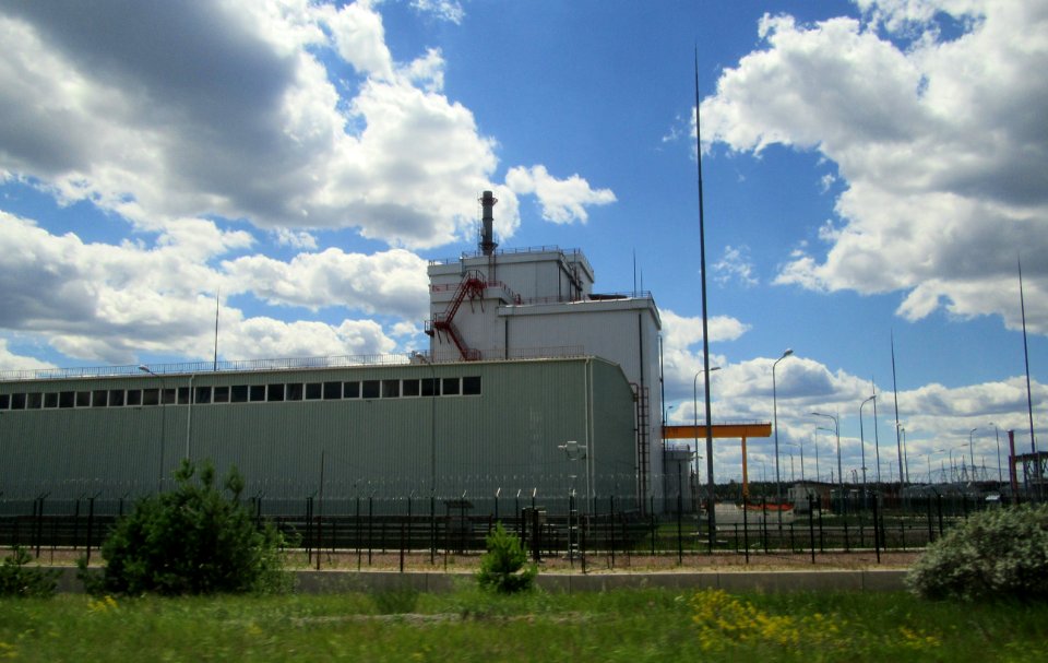 Place where they are building a new nuclear material storage place Chernobyl exclusion zone Ukraine