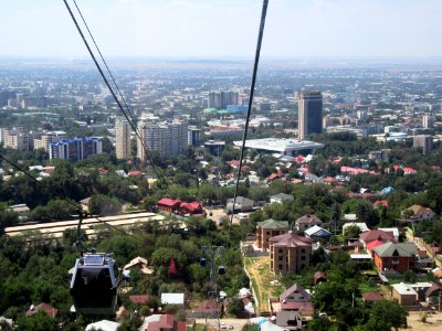 Kok Tobe Cable car and Almaty Kazakhstan