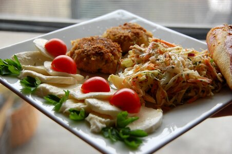 Eating fresh plate