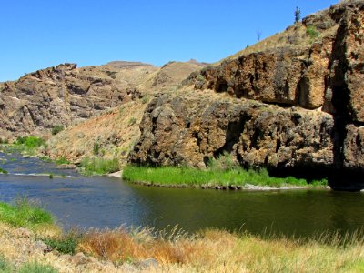 John Day River at John Day Fossil Beds NM in OR photo