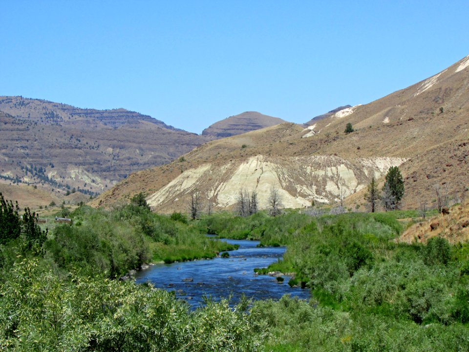 John Day River at John Day Fossil Beds NM in OR