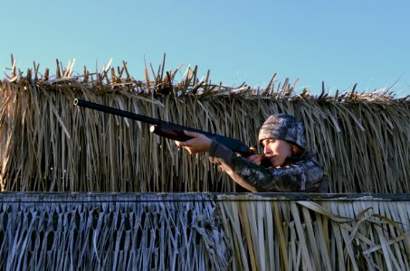 Waterfowl hunting blind photo