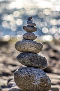 Stack zen stones zen