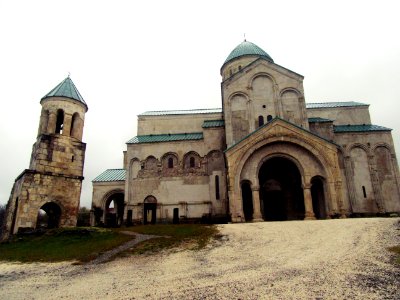 Bagrati Catheddral and Bell tower Kutaisi Georgia photo