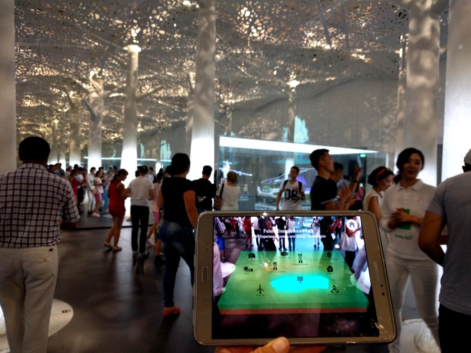 Ipads and interaction stations Korea Pavilion Expo 2017 Astana Kazakhstan