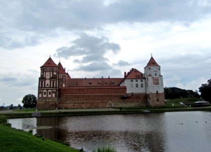 Pond and Mir Castle Belarus