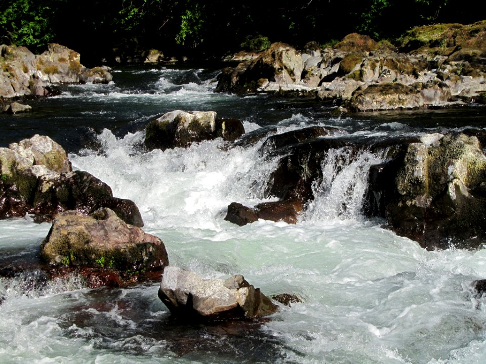 Moulton Falls Park at Lewis River in WA