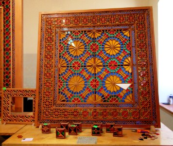 Shebeki Window Sheki Azerbaijan craftsman