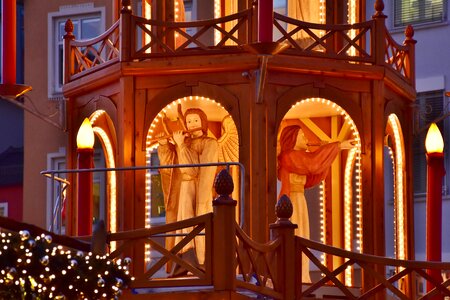 Christmas market large light