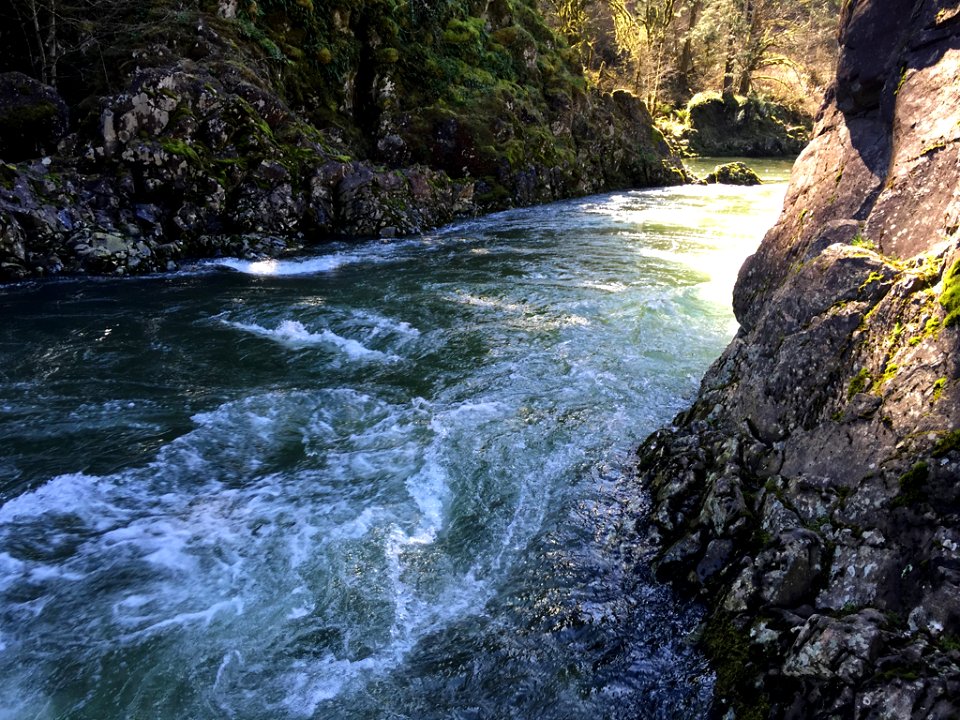 Lucia Falls Park at Lewis River in WA