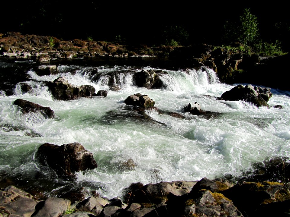 Moulton Falls Park at Lewis River in WA
