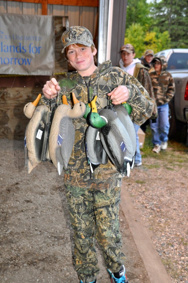 Zack with new decoys photo