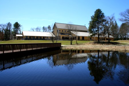 Necedah Visitor Center from the Boardwalk photo