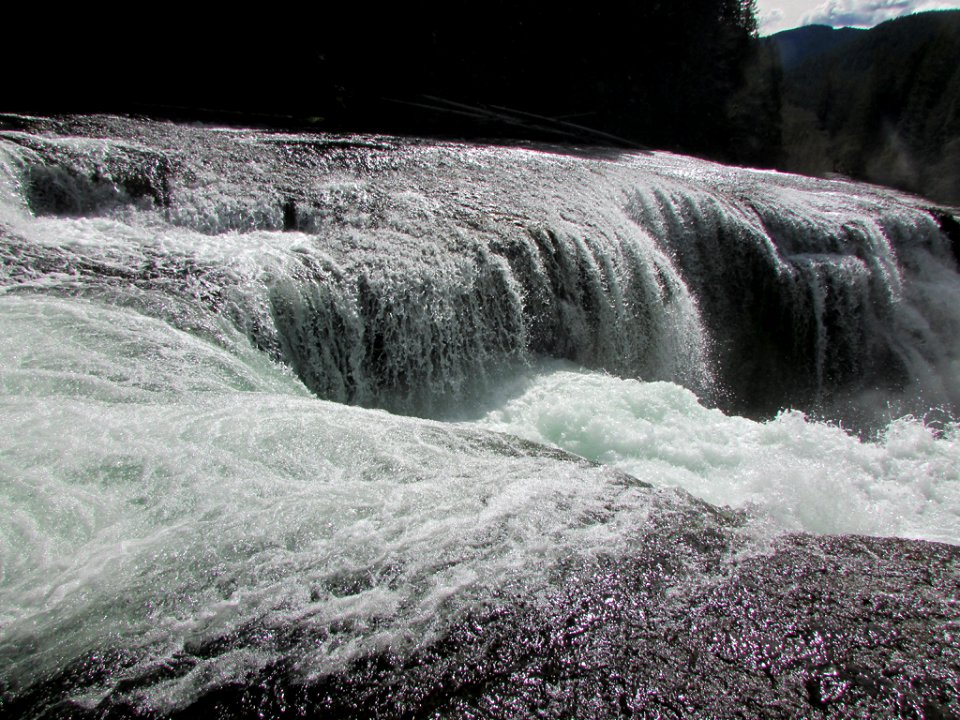 Lower Lewis River Falls in WA