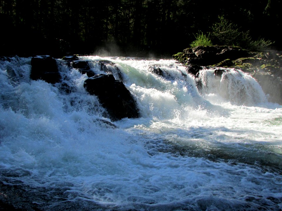 Lucia Falls Park at Lewis River in WA