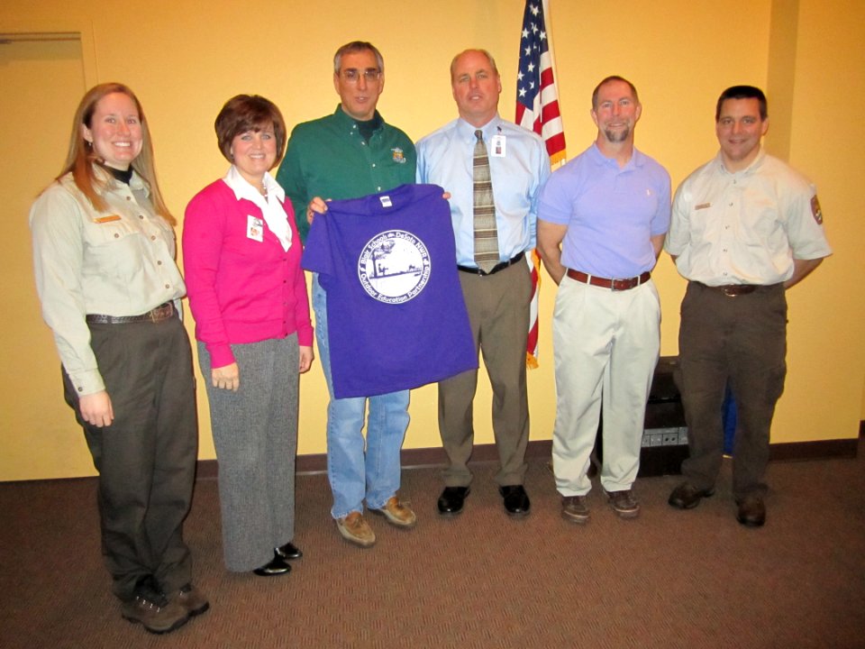 RD Tom Melius meets with Blair Schools photo