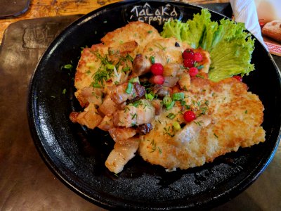 Potato Pancakes and Cracklin Minsk Belarus Talka
