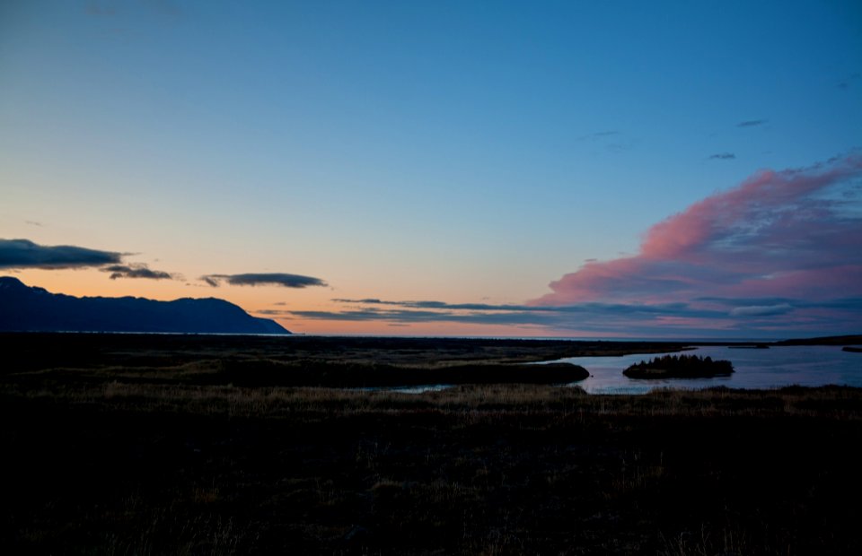 Sunset on the north