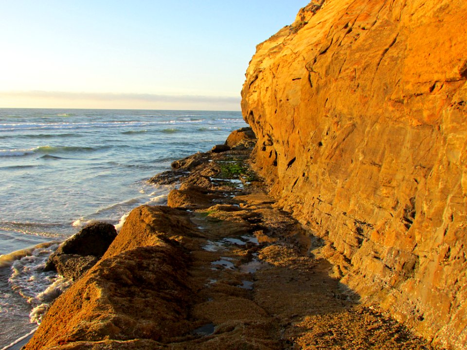 Hug Point at Pacific Coast in OR