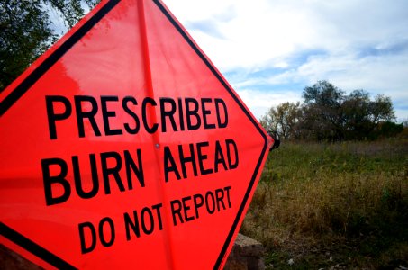 Prescribed Burn Sign photo