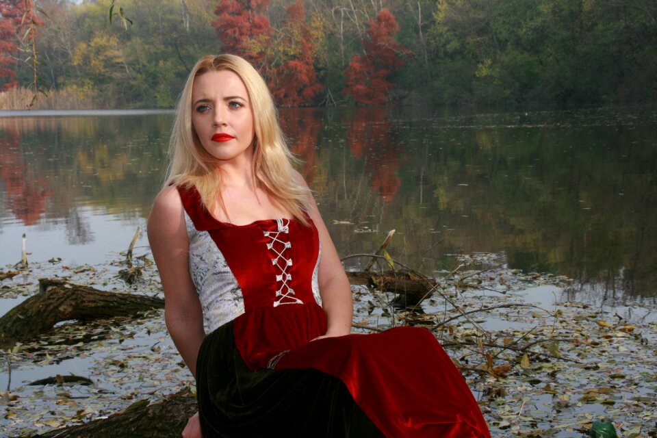 Forest reflection dress
