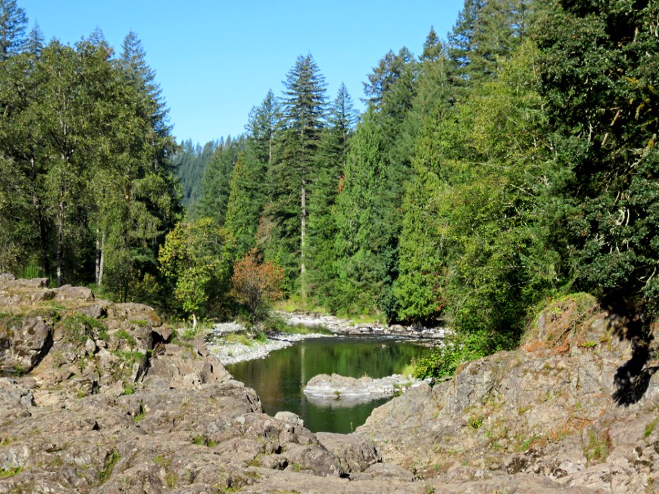 Lucia Falls Park at Lewis River in WA