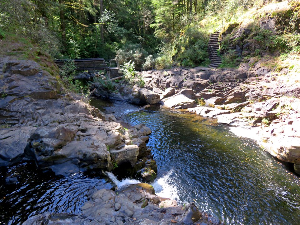 Moulton Falls Park at Lewis River in WA