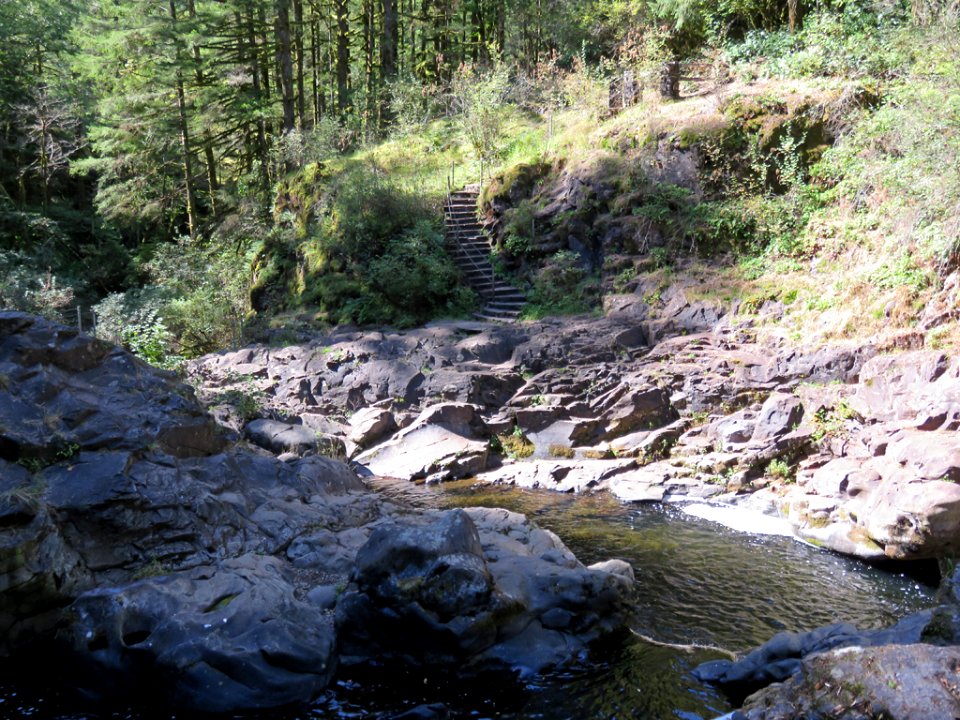 Moulton Falls Park at Lewis River in WA