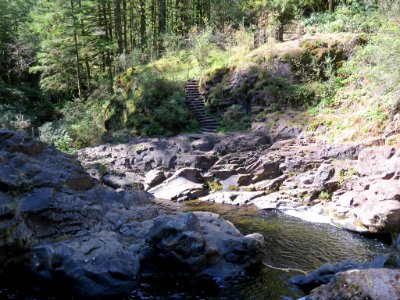 Moulton Falls Park at Lewis River in WA