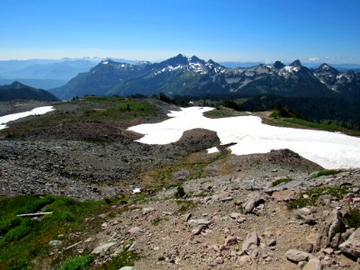 Paradise Skyline Trail at Mt. Rainier NP in WA photo