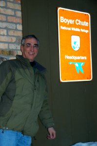 Tom Melius at Boyer Chute NWR photo