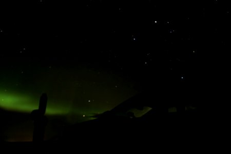 Aurora borealis in Iceland photo