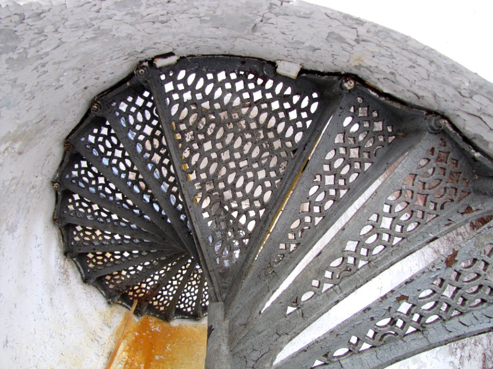 Lighthouse stairs at Huron National Wildlife Refuge