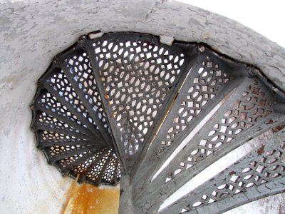 Lighthouse stairs at Huron National Wildlife Refuge