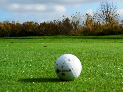 Golf turf golf field grass photo