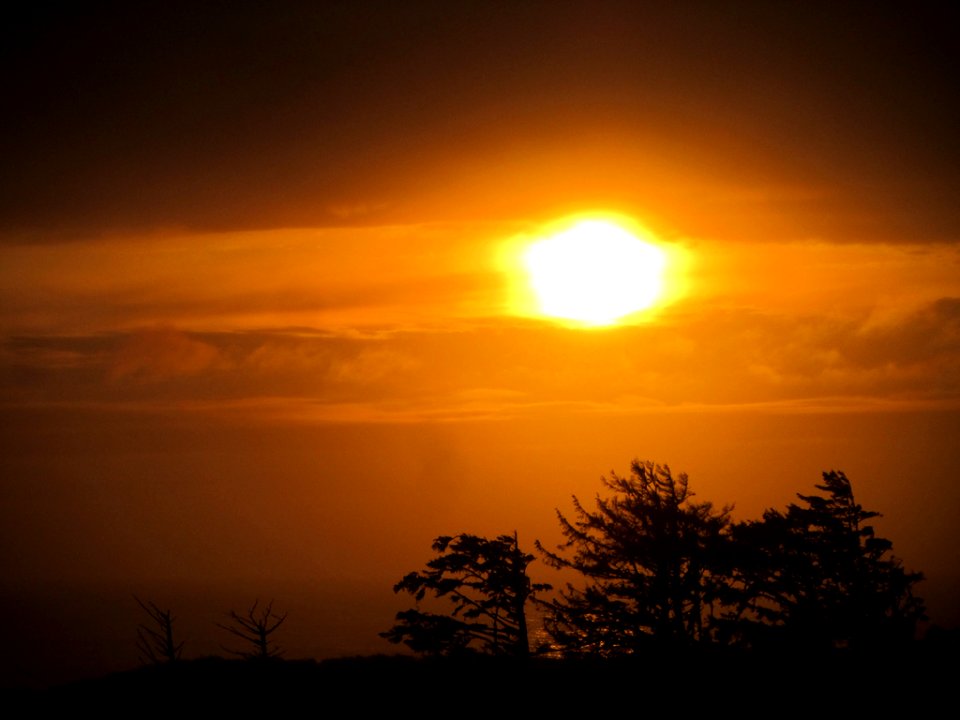 Sunset at Pacific Coast In OR