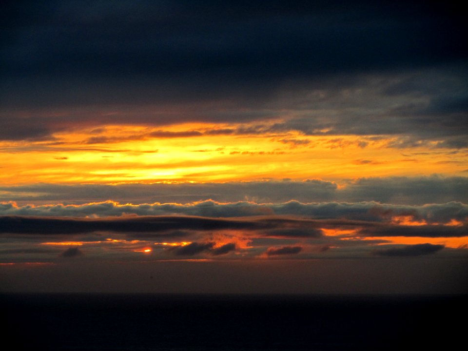 Sunset at Pacific Coast In OR