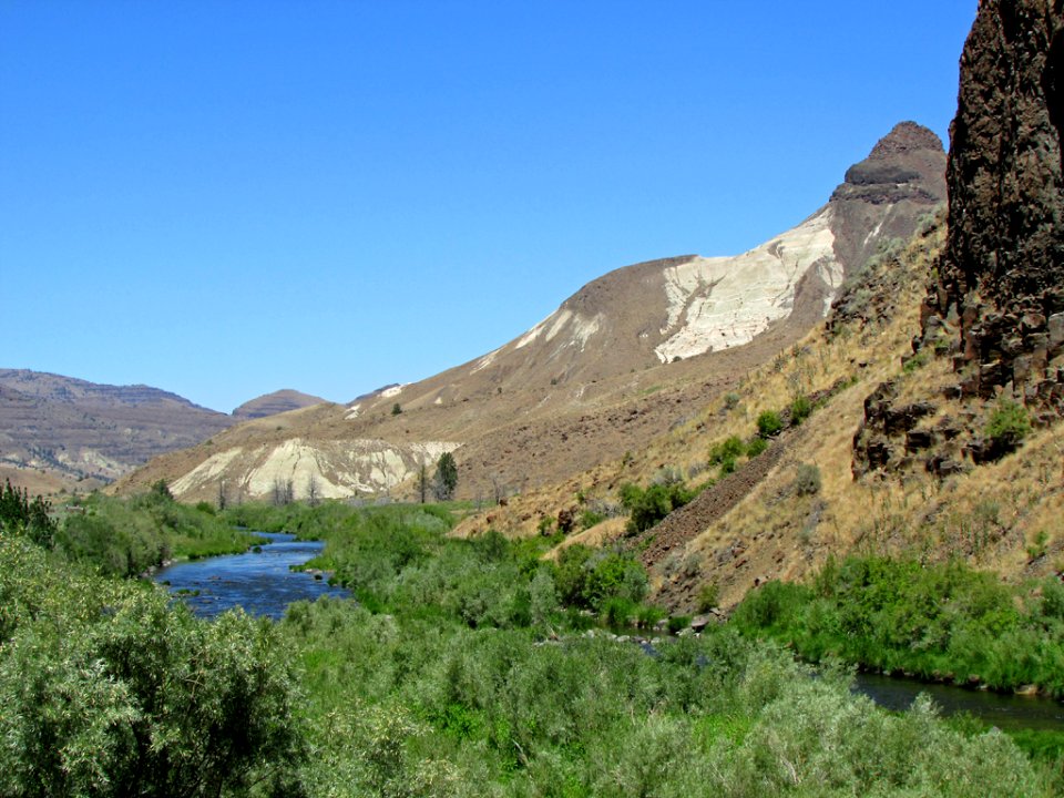 John Day River at John Day Fossil Beds NM in OR