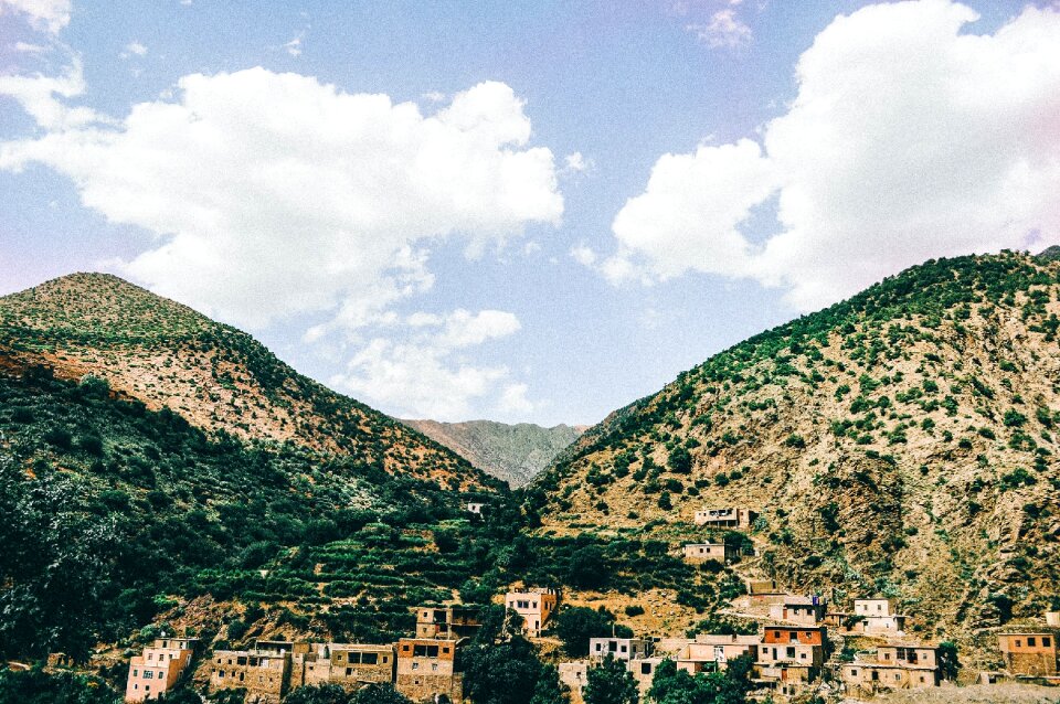 Mountains hills blue
