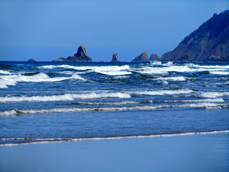 Cannon Beach at Pacific Coast In OR