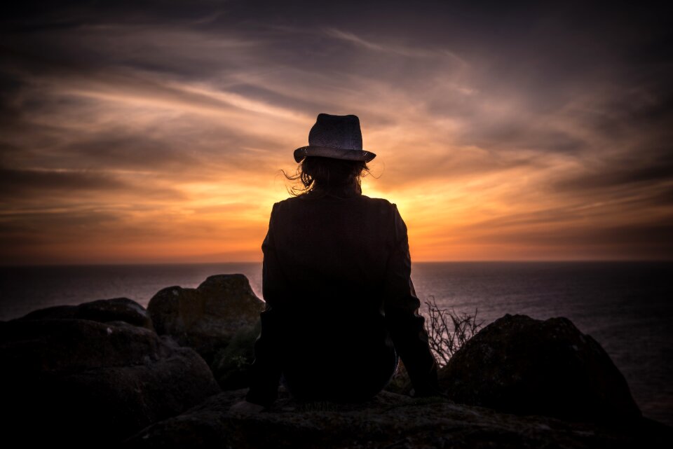 Sunset watching dusk