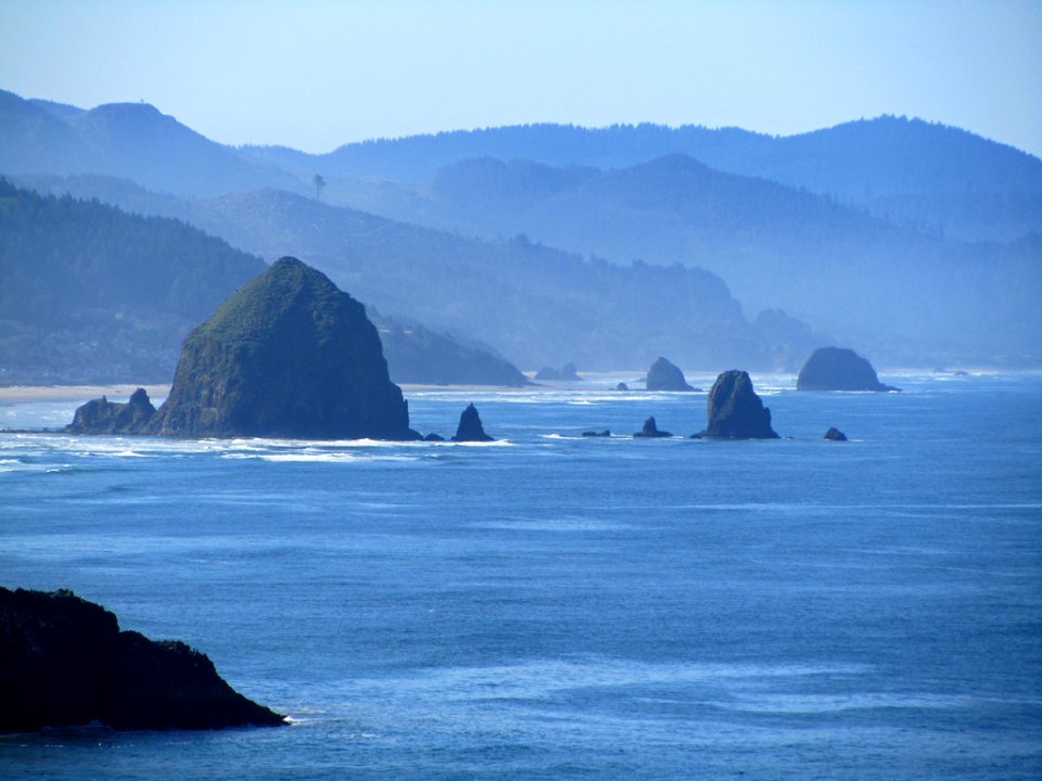 Cannon Beach at Pacific Coast In OR