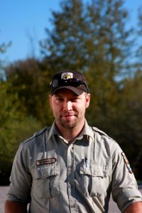 Nik Rewald, Biological Science Technician, with the Sea Lamprey Control Program.