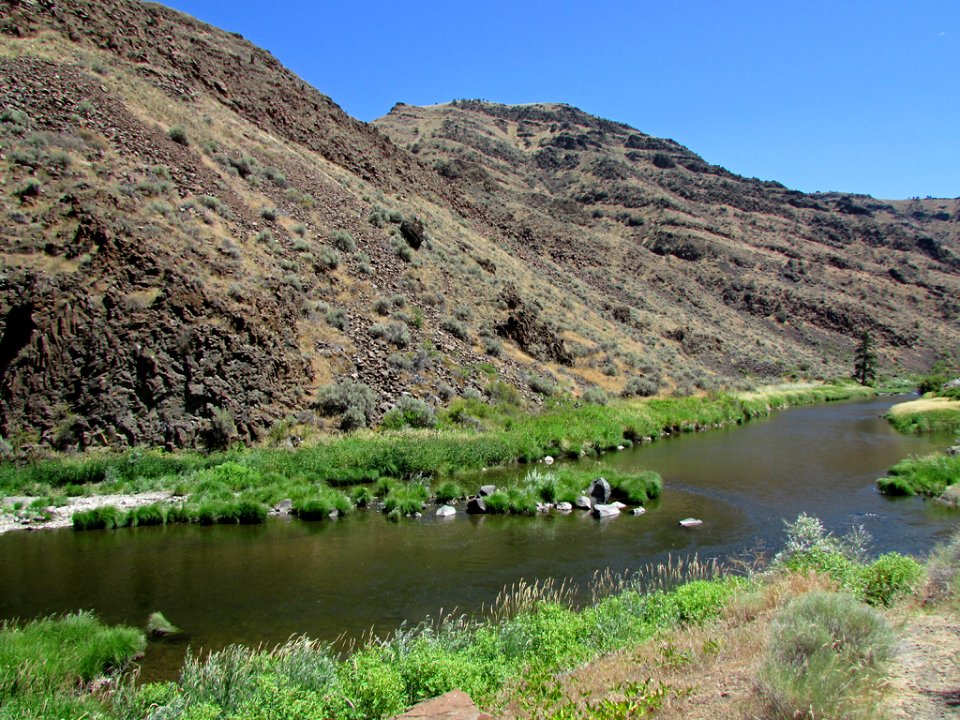 John Day River at John Day Fossil Beds NM in OR