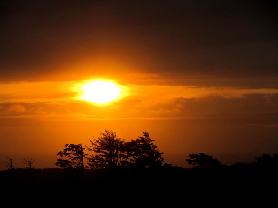 Sunset at Pacific Coast In OR