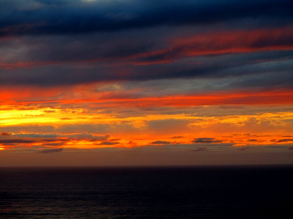 Sunset at Pacific Coast In OR