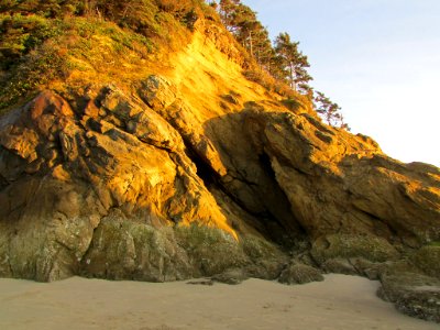 Hug Point at Pacific Coast in OR
