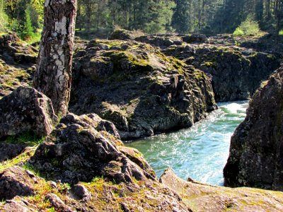 Lucia Falls Park at Lewis River in WA