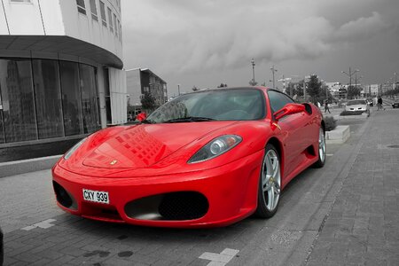 Ferrari car red